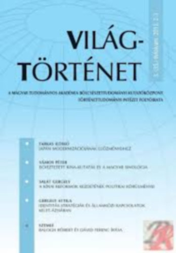Vil�gt�rt�net 3. (35.) �vfolyam 2013. 2-3