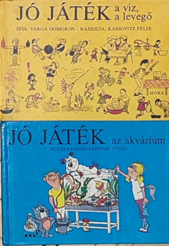 Krenner Istvn Varga Domokos - 2db knyv a J jtk cm sorozatbl - Varga Domokos-J jtk a vz, a leveg; Krenner Istvn-J jtk az akvrium