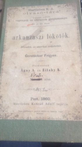 gerstacker frigyes - az arkanzaszi l�k�t�k