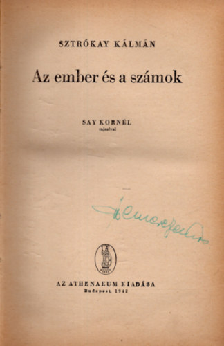 Sztrkay Klmn - Az ember s a szmok