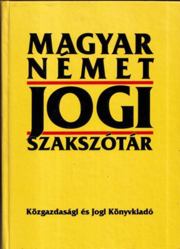 DR. Karcsay Sándor - Magyar-német jogi szakszótár