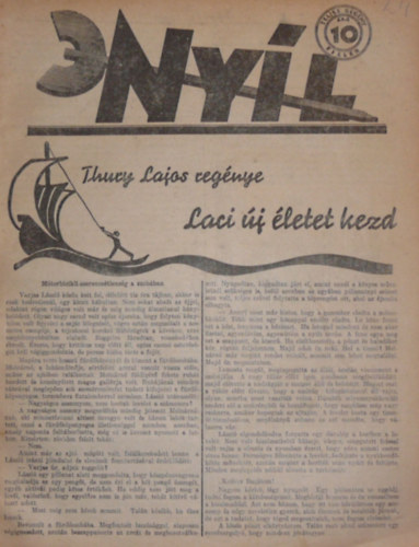 Dr. Sz�nt� Andor  (szerk.) - Ny�l I. �vfolyam 24. sz�m