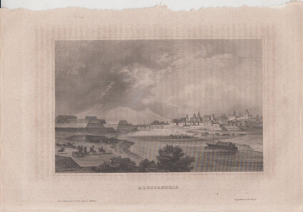 Alessandria (vros, Olaszorszg, Eurpa) (16x23,5 cm lapmret eredeti aclmetszet, 1856-bl)