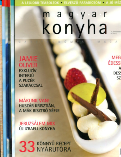 Vink Jzsef  (Szerk.) - 6 db Magyar konyha - gasztronmiai magazin (nyri szmok: 2012-2015 )