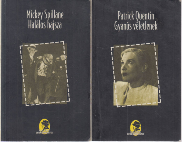 Patrick Quentin Mickey Spillane - 2 db. Klasszikus detektívregények (Halálos hajsza + Gyanús véletlenek)