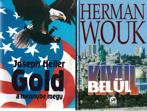 2 db könyv, Joseph Heller: Gold a mennybe megy, Herman Wouk: Kívül belül