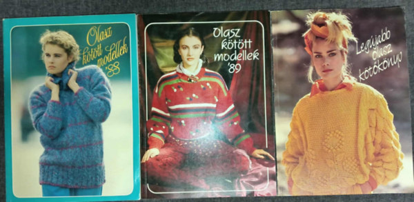 Olasz kötött modellek '88. + Olasz kötött modellek '89. + Új olasz kötőkönyv (3 mű)