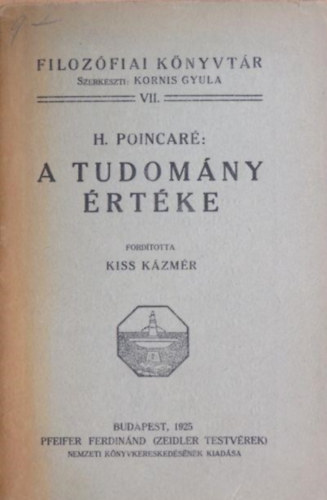H. Poicar� - A tudom�ny �rt�ke