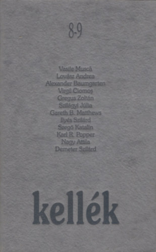 fszerk:Tonk Mrton - Kellk filozfiai folyirat 1997. 8-9. szm
