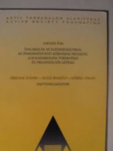 talakuls az egszsggyben: az nkormnyzati krhzak helyzete alkalmazkodsi trekvsei s privatizcis lpsei