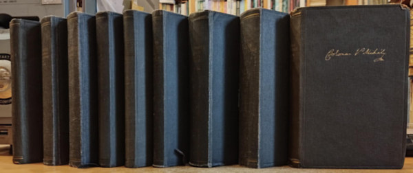 Vajda J�nos, Juh�sz Gyula, V�r�smarty Mih�ly, Csokonai Vit�z Mih�ly T�th �rp�d - 9 db sz�pirodalmi k�tet: Csokonai Vit�z Mih�ly �sszes versei I-II; Magyar ballad�k; V�r�smarty Mih�ly �sszes k�ltem�nyei I-II; Juh�sz Gyula �sszes versei I-II; Vajda J�nos �sszes versei; T�th �rp�d �sszes versei, versford�t�sai