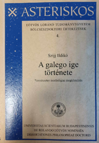 Szijj Ildik - A galego ige trtnete