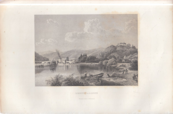 Limburg an der Lahn l�tk�pe - eredeti litogr�fia (metszet)