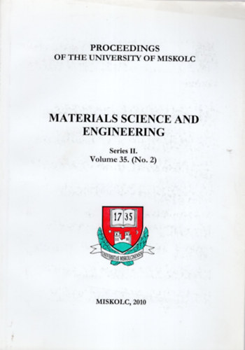 Materials science and engineering  - Series II. Volume 35. ( No. 2. )