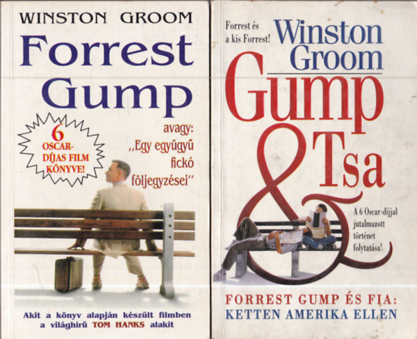 Winston Groom - 2 db. reg�ny: Forrest Gump + Gump & Tsa