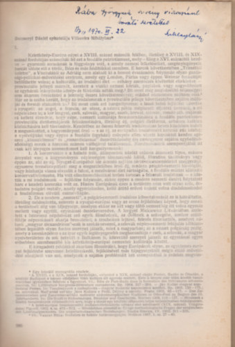 Sziklay Lszl - Berzsenyi Dniel episztolja Vitkovics Mihlyhoz. (Klnlenyomat az Irodalomtrtneti Kzlemnyek 1969. vi 5. szmbl.)