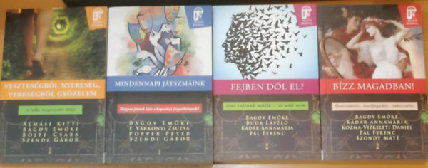 Popper P�ter, Szendi G�bor Bagdy Em�ke - 4 db Nyitott Akad�mia: B�zz magadban! + Fejben d�l el? + Mindennapi j�tszm�ink + Vesztes�gb�l nyeres�g, veres�gb�l gy�zelem