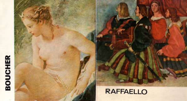 7 db Mvszet kisknyvtra sorozat: Raffaello, Boucher, Van Gogh, Picasso, Poussin, Canova, Michelangelo.