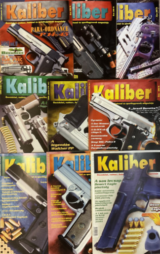 Kaliber sz�rv�nysz�mok 1999 - 9, 11, 12, 13, 14, 16, 17, 18, 20 (9 sz�m)