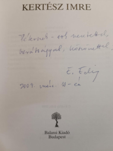 Erd�dy Edit - Kert�sz Imre