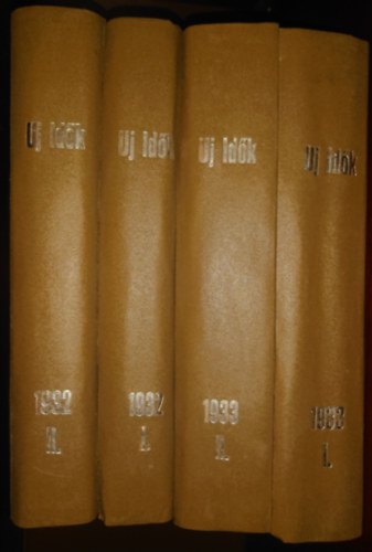 Herczeg Ferenc (szerk) - Az Új idők teljes 1932-es és 1933-as évfolyama 4 kötetbe kötve