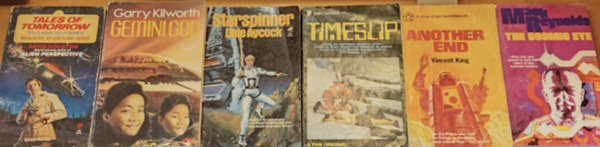 Dale Aycock, Mack Reynolds, Vincent King, Bruce Stewart, David Houston Garry Kilworth - 6 db Sci-Fi: Invaders at Ground Zero; Timeslip; Another End; The Cosmic Eye; Starspinner; Gemini God