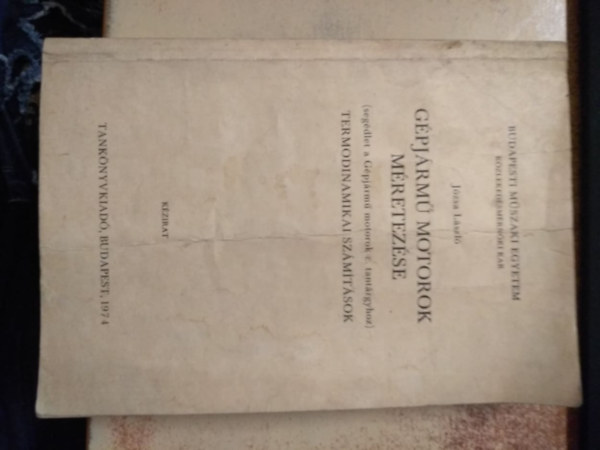 Józsa László - Gépjármű motorok méretezése