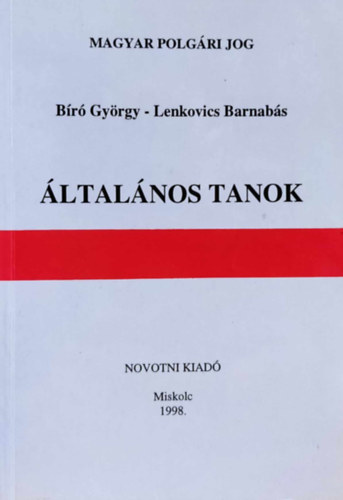 Br Gyrgy- Lenkovics Barnabs - ltalnos tanok (Magyar polgri jog)