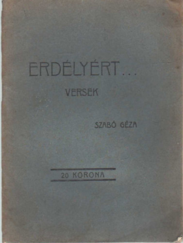 Szab� G�za - Erd�ly�rt... -versek
