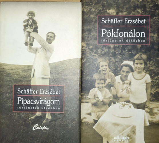 Schäffer Erzsébet - 2db Schäffer Erzsébet kötet - Pókfonálon, Pipacsvirágom