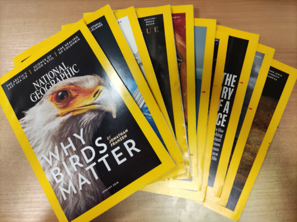 National Geographic 2018 January-March-April-May-July-September-November-December (8 db szrvnyszm)