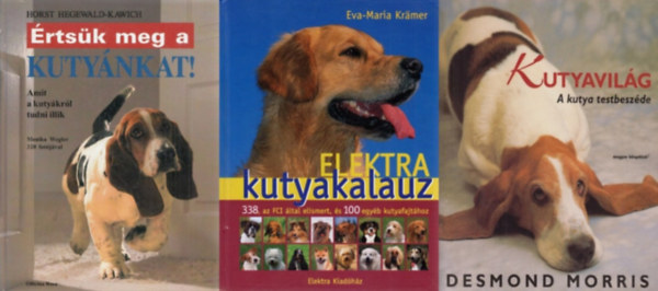 Desmond Morris Eva-Maria Kramer - 3 db knyv kutys gazdiknak: Elektra kutyakalauz + Kutyavilg - A kutya testbeszde + rtsk meg a kutynkat! AMIT A KUTYKRL TUDNI ILLIK