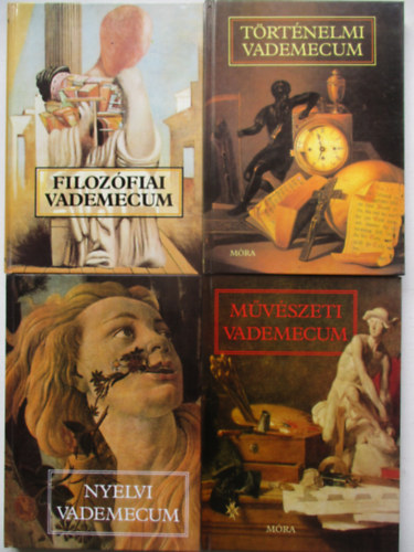 4 db Vademecum kötet - Történelmi-Művészeti-Nyelvi-Filozófiai Vademecum