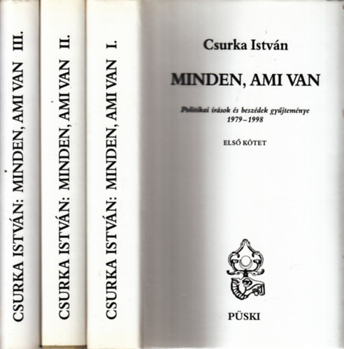 Csurka Istv�n - Minden, ami van I-III. (dedik�lt)- Politikai �r�sok �s besz�dek gy�jtem�nye 1979-1998