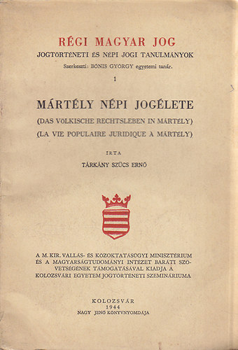 Trkny Szcs Ern - Mrtly npi joglete