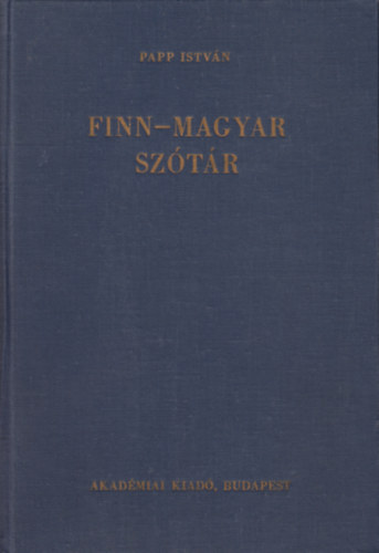 Papp Istvn - Finn-magyar sztr