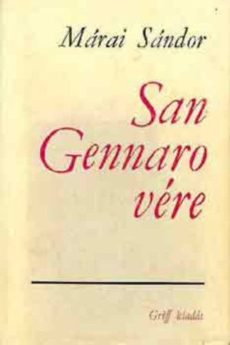 M�rai S�ndor - San Gennaro v�re