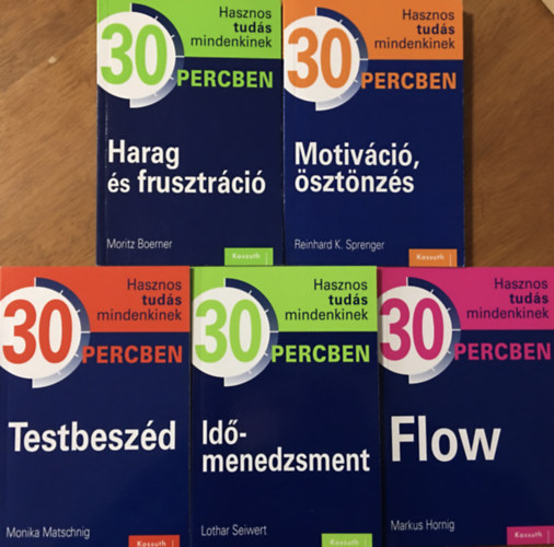 Monika Matschnig, Markus Hornig, Reinhard K. Sprenger, Moritz Boerner Lothar Seiwert - 30 percben knyvcsomag - 5 ktet