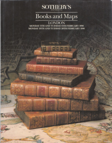 Sotheby's London - Books and Maps (5th, 6th, 19th and 20th february 1990)