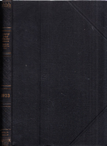 Franklin-T�rsulat - 1933. �vi t�rv�nycikkek Magyar t�rv�nyt�r (millenniumi eml�kkiad�s)