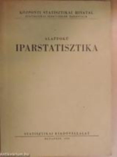 Dr. Oll Lajos - Iparstatisztika