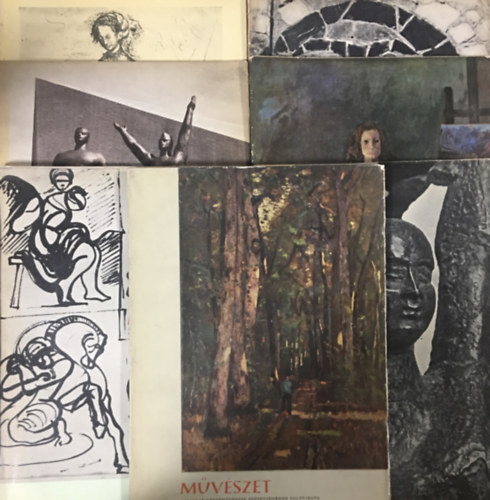 Dr. Pog�ny �. G�bor  (szerk.) - M�v�szet - A magyar k�pz�m�v�szek sz�vets�g�nek foly�irata - 1965/janu�r, m�rcius, �prilis, augusztus, okt�ber, november, december (7 db)