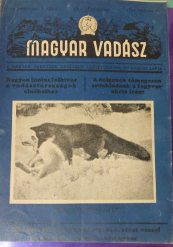 Magyar Vadsz (III. vfolyam 2. szm) 1950 februr 10.