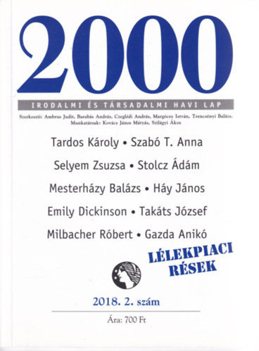 2000 Irodalmi s Trsadalmi Havi Lap - 2018. 2. szm