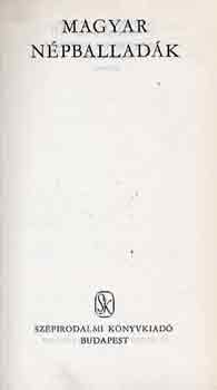 Magyar n�pballad�k