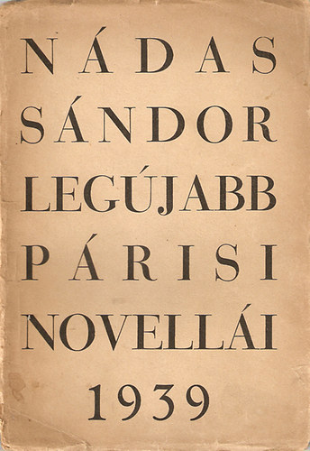 Ndas Sndor - Ndas Sndor legjabb prisi novelli