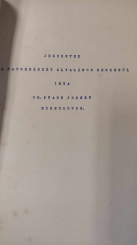 Dr. Pfann J�zsef - Jegyzetek a hadseb�szet �ltal�nos r�sz�b�l