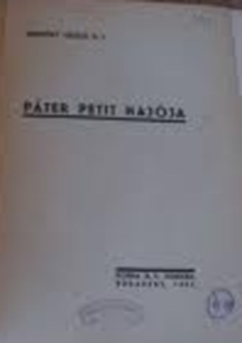 Endr�dy L�szl� - P�ter Petit haj�ja