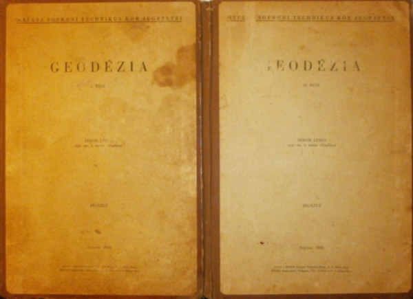 Sébor János - Geodézia I-II.