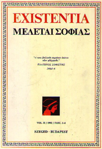 Szeged - Existentia vol. II. 1992. FASC. 1-4.